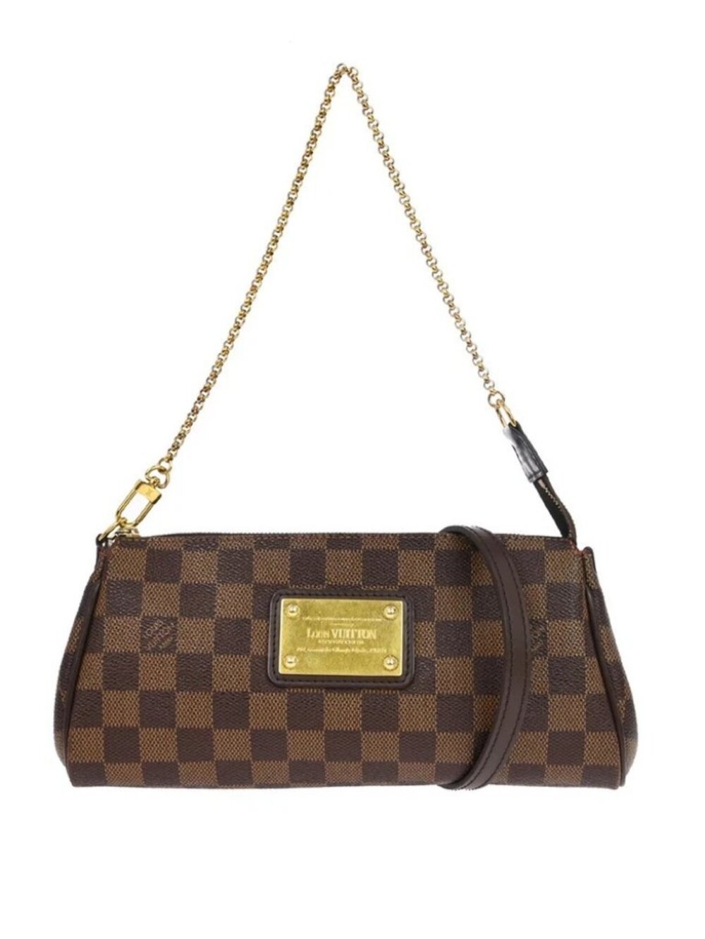 Louis Vuitton Damier Eva 2way Chain Handbag